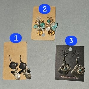 Earings EUC $8 Each OR $20 for all 3! Discounted Shipping